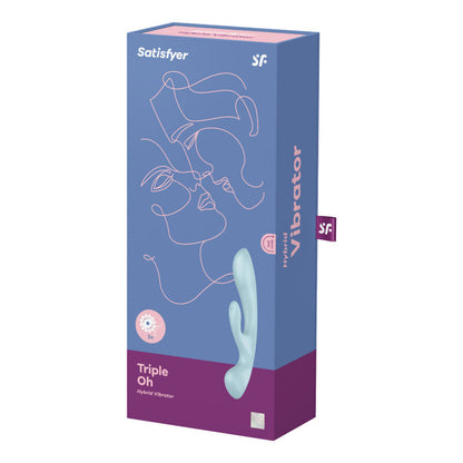 SATISFYER - TRIPLE OH VIBRAZIONE IBRIDA ROSA