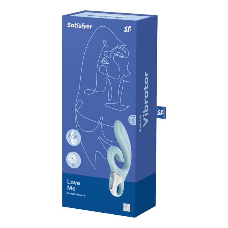 SATISFYER - LOVE ME RABBIT VIBRAZIONE BLU