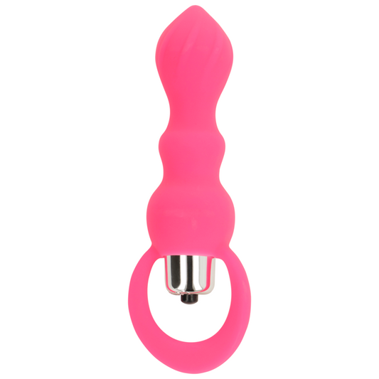 OHMAMA - STIMOLATORE ANALE CON VIBRAZIONE 9 CM ROSA