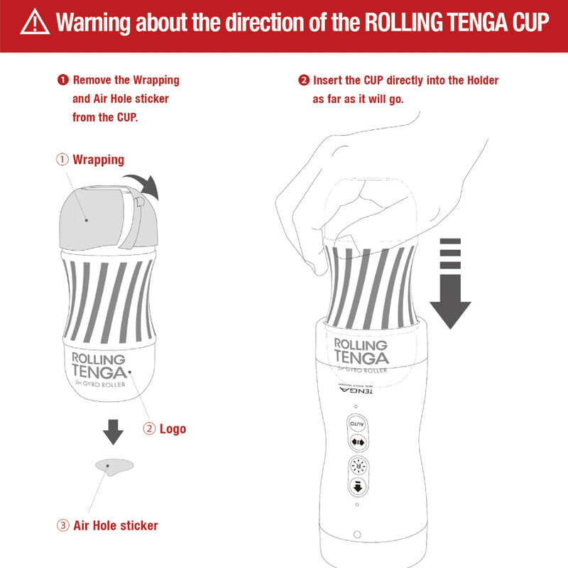 TENGA - ASPIRAZIONE E ROTAZIONE RULLO GIROSCOPIO SOTTOVUOTO