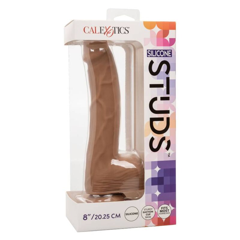 CALEXOTICS - BORCHIE IN SILICONE 20.32 CM MARRONE