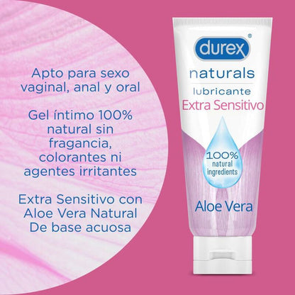 DUREX - LUBRIFICANTE NATURALS EXTRA SENSIBILE 100 ML