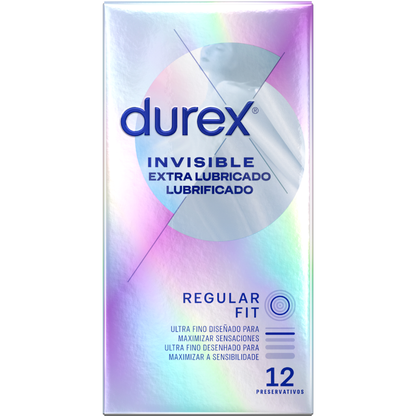 DUREX - INVISIBILE EXTRA LUBRIFICATO 12 UNITÀ