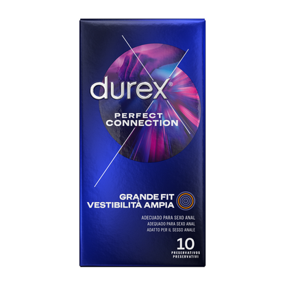 DUREX - CONNESSIONE PERFETTA SILICONE EXTRA LUBRIFICAZIONE 10 UNITÀ