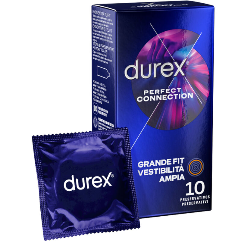 DUREX - CONNESSIONE PERFETTA SILICONE EXTRA LUBRIFICAZIONE 10 UNITÀ