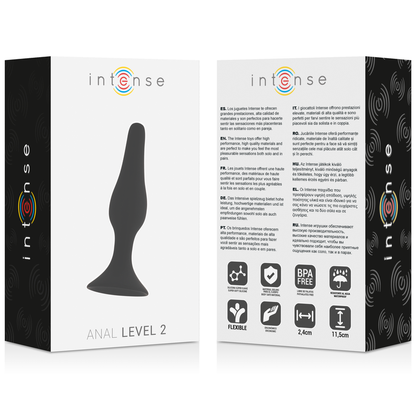 INTENSE - LIVELLO ANALE 2 11,5 CM NERO