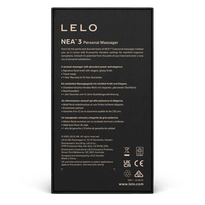 LELO - MASSAGGIATORE PERSONALE NEA 3 - NERO