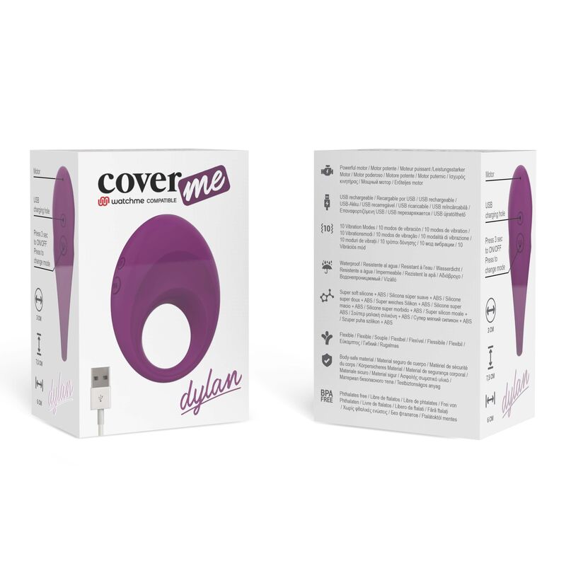 COVERME - ANELLO RICARICABILE DYLAN COMPATIBILE CON TECNOLOGIA WIRELESS WATCHME