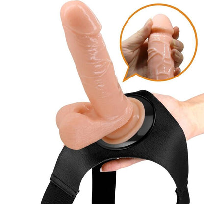 PRETTY LOVE - IMBRAGATURA SLIP UNIVERSALE CON DILDO TOM 20 CM NATURALE