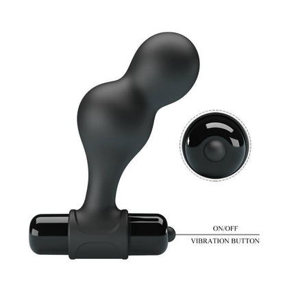 MR PLAY - PLUG ANALE VIBRATORE IN SILICONE NERO