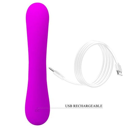 PRETTY LOVE - VIBRATORE SINCERO E VENTOSA CLITORIDE IN SILICONE VIOLA