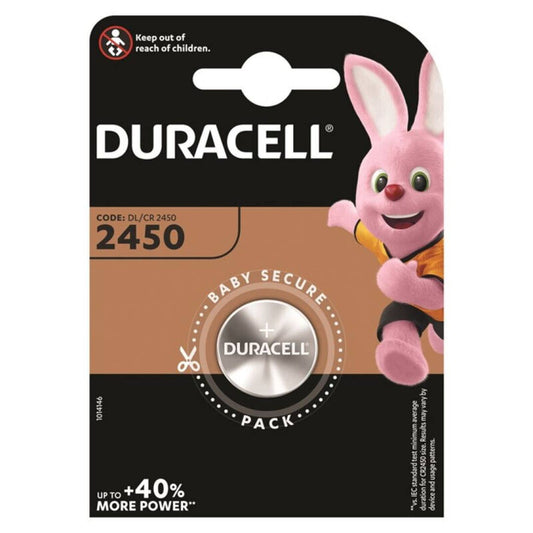 DURACELL - BATTERIA BOTTONE LITIO CR2450 3V 1 UNIT