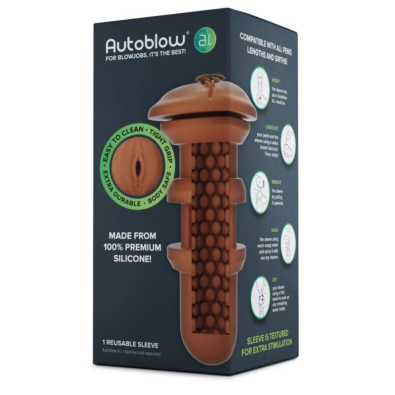 AUTOBLOW - AI VAGINA SLEEVE MARRONE