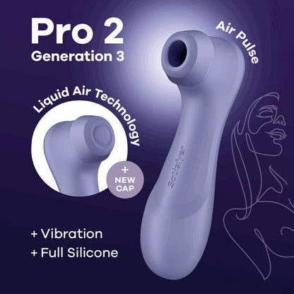 SATISFYER - TECNOLOGIA PRO 2 GENERAZIONE 3 ARIA LIQUIDA ROSSO VINO