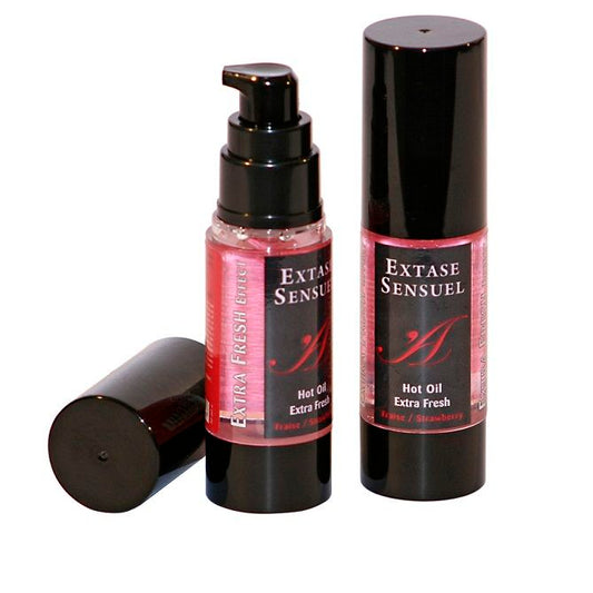 EXTASE SENSUAL - OLIO DA MASSAGGIO CON EFFETTO FRAGOLA EXTRA FRESCO 30 ML