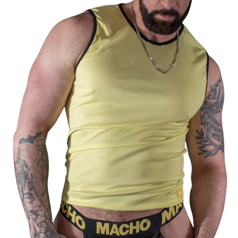 MACHO - MAGLIETTA GIALLA S/M