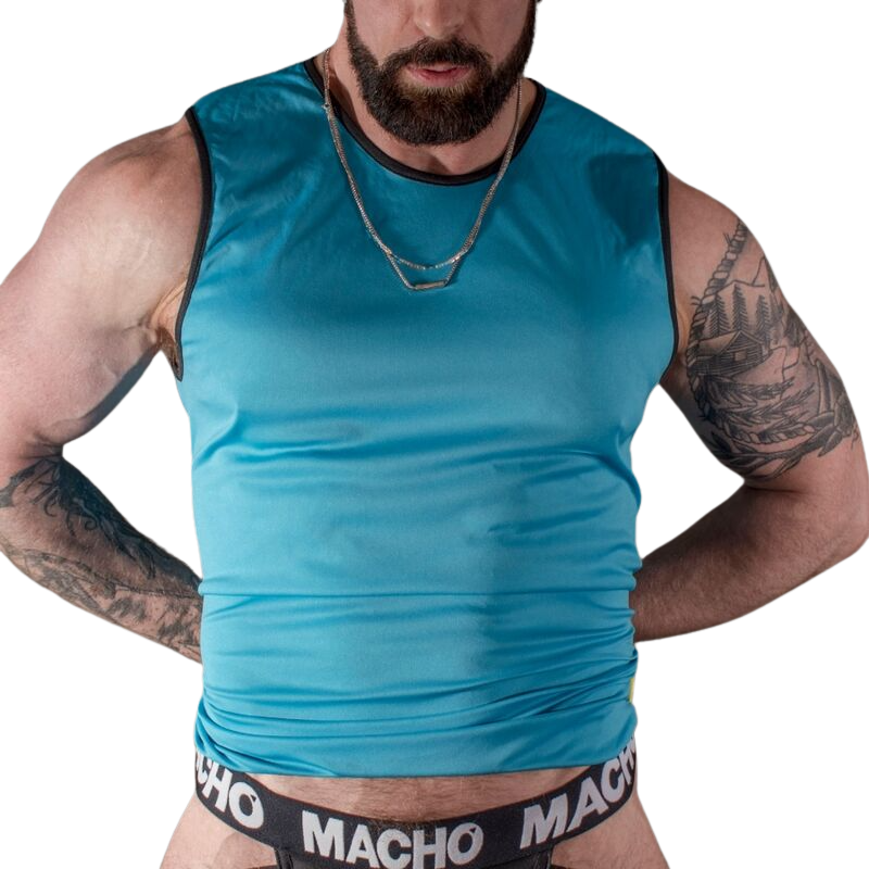 MACHO - MAGLIETTA BLU S/M