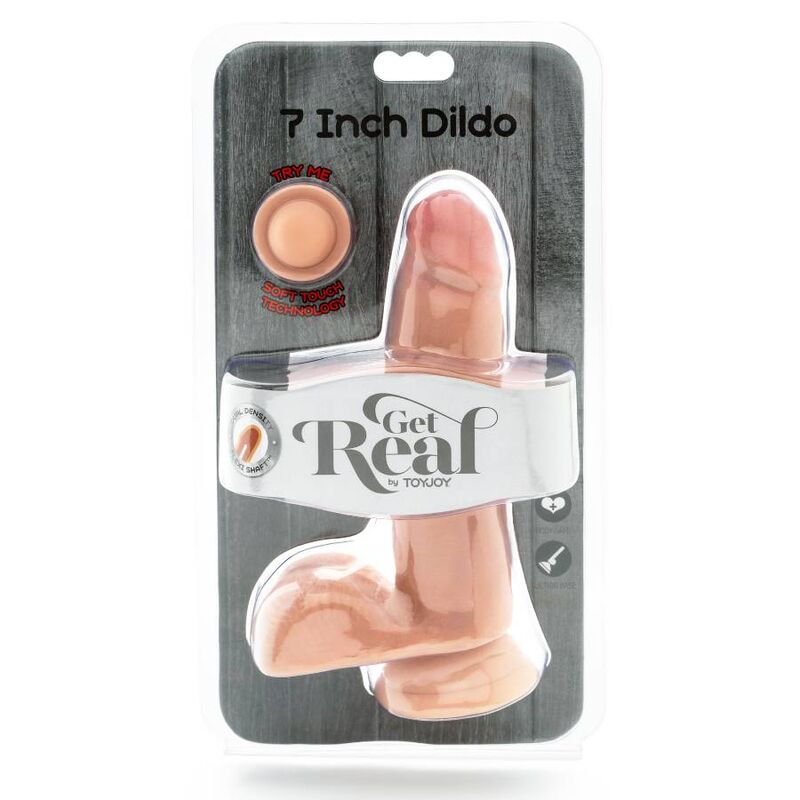 GET REAL - DILDO A DOPPIA DENSIT 12 CM PALLE DI PELLE