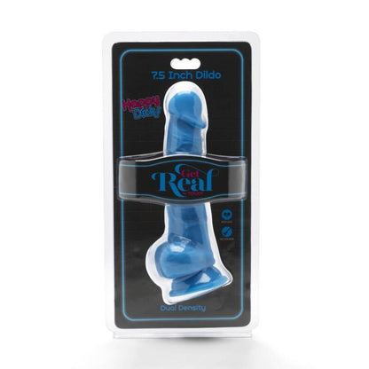 GET REAL - HAPPY DICKS 19 CM CON SFERE BLU