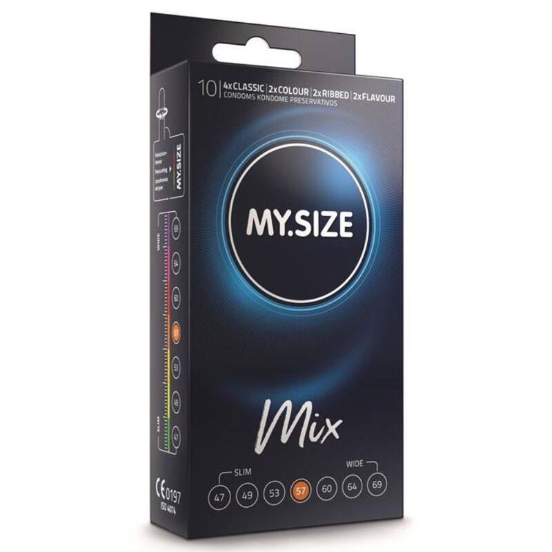 MY SIZE - MIX PRESERVATIVI 57 MM 10 UNIT