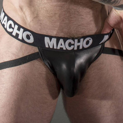 MACHO - MX25NC JOCK NERO PELLE S