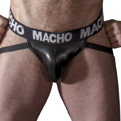 MACHO - MX25NC JOCK NERO PELLE S