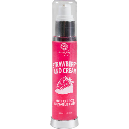 SECRETPLAY - LUBRIFICANTE 2-1 EFFETTO CALORE FRAGOLA E CREMA 50 ML