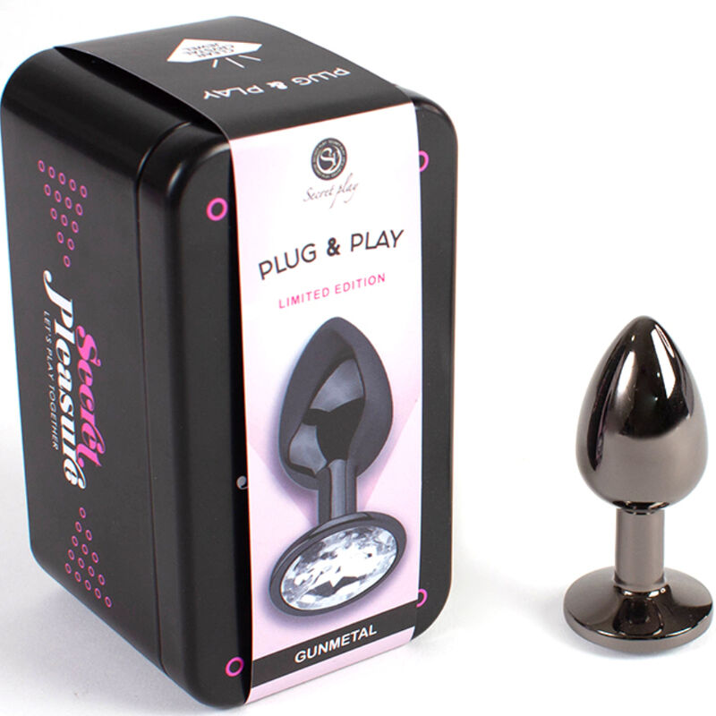 SECRETPLAY - BUTT PLUG GUNMETAL TAGLIA PICCOLA 7 CM