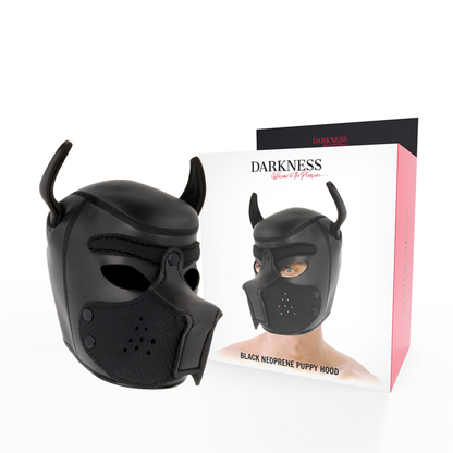 DARKNESS - MASCHERA PER CANI IN NEOPRENE CON MUSEROLA RIMOVIBILE M