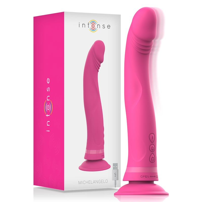 INTENSE - DILDO VIBRATORE IN SILICONE ROSA MICHELANGELO