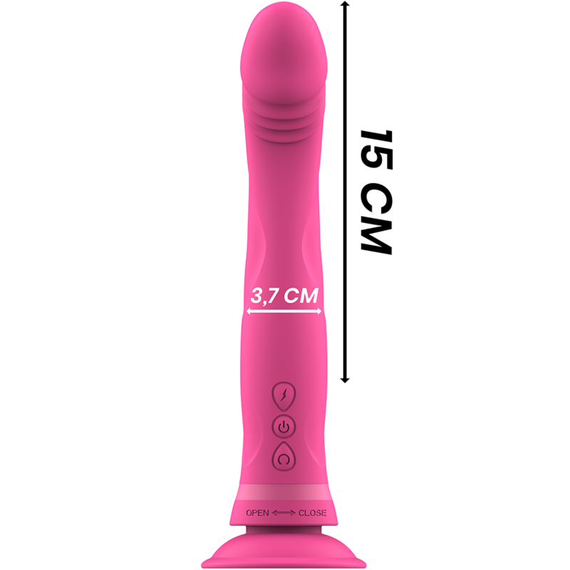 INTENSE - DILDO VIBRATORE IN SILICONE ROSA MICHELANGELO