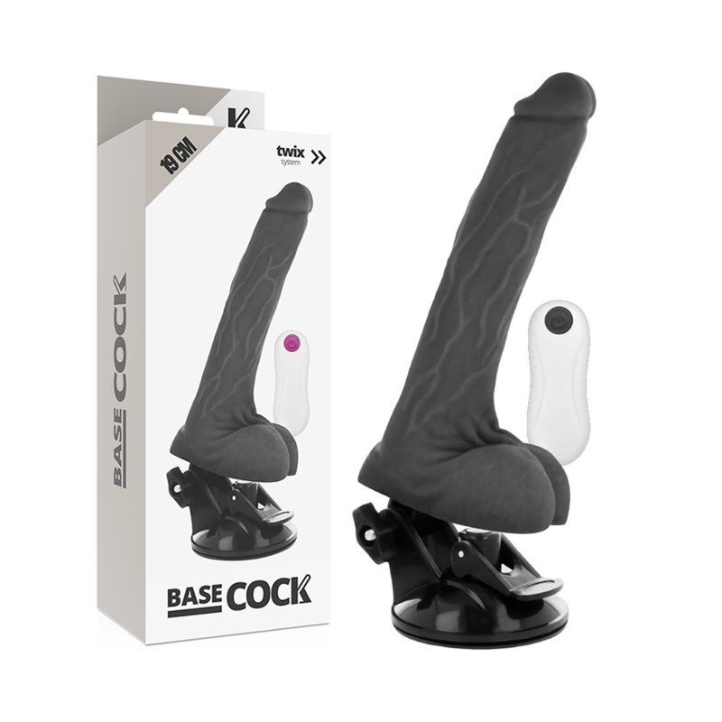 BASECOCK - VIBRATORE TELECOMANDO REALISTICO NATURALE 19 CM -O- 4 CM