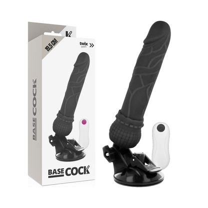 BASECOCK - VIBRATORE TELECOMANDO NATURALE REALISTICO 19.5 CM -O- 4 CM