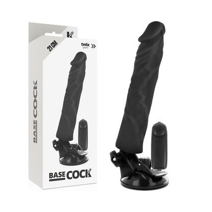 BASECOCK - VIBRATORE REALISTICO TELECOMANDO NATURALE 21 CM -O- 4 CM