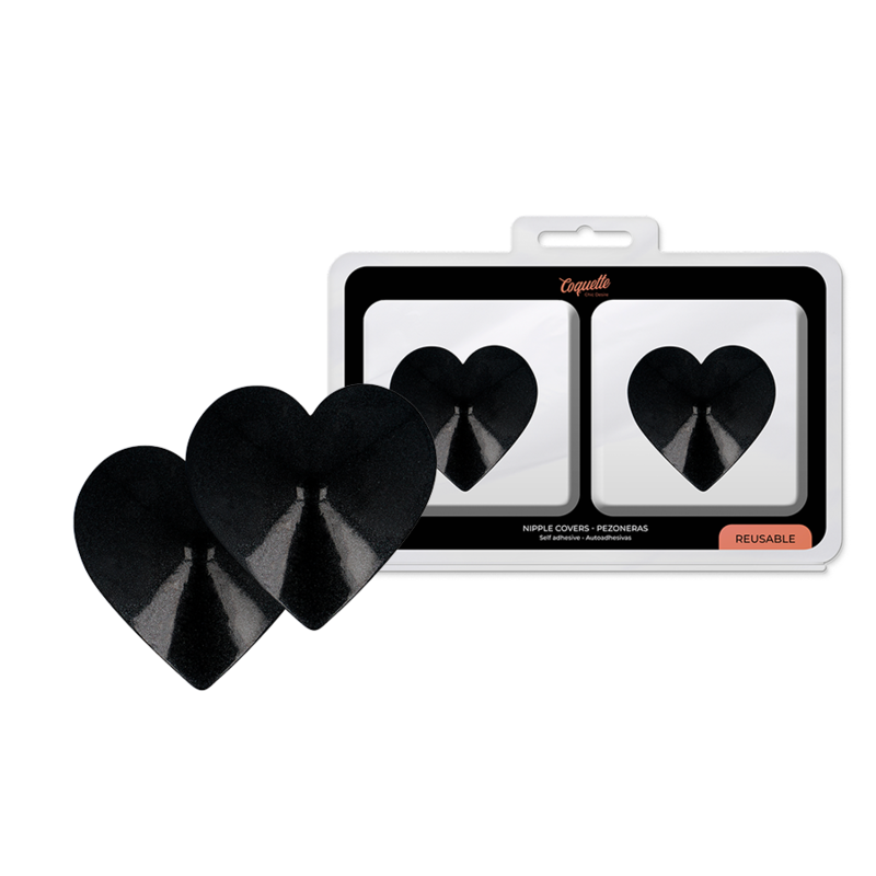 COQUETTE CHIC DESIRE - COPRI CAPEZZOLI BLACK HEARTS