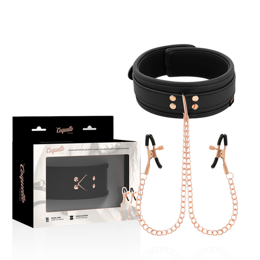 COQUETTE - CHIC DESIRE COLLANA CON PINZA PER CAPEZZOLI FANTASIA CON FODERA IN NEOPRENE