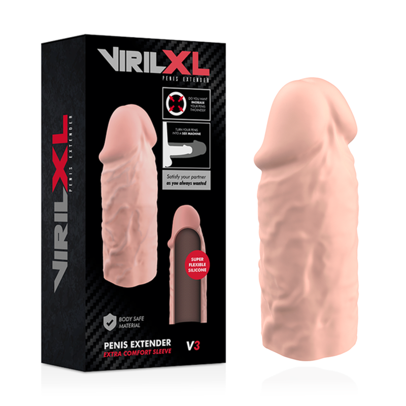 VIRILXL - ESTENSIONE NATURALE DEL PENE IN SILICONE LIQUIDO V3