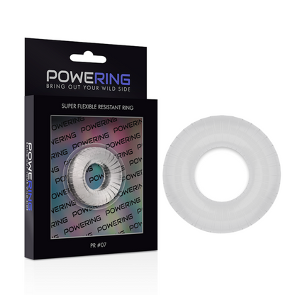 POWERING- ANELLO PER PENE SUPER FLESSIBILE E RESISTENTE 4,5 CM PR07 TRASPARENTE