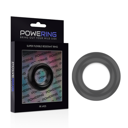 POWERING - ANELLO PER PENE SUPER FLESSIBILE E RESISTENTE 4,8 CM PR05 NERO