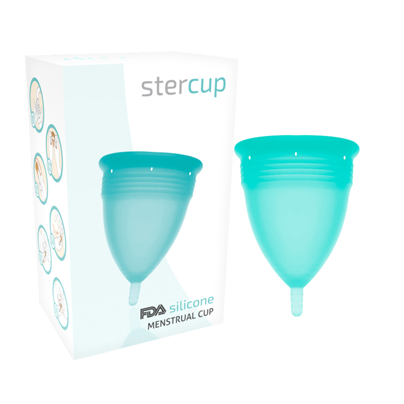 STERCUP - COPPA MESTRUALE IN SILICONE FDA TAGLIA S ACQUAMARINA