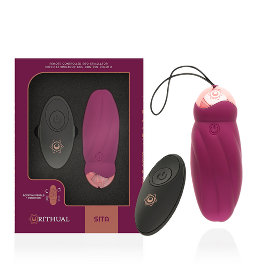 RITHUAL - SITA EGG TELECOMANDO ROTAZIONE PERLINE + VIBRAZIONE