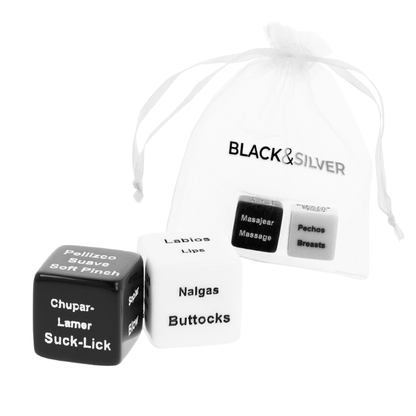 BLACK&SILVER - DADI PER COPPIE ES/EN