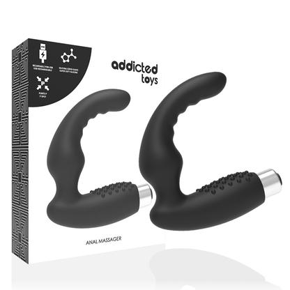 ADDICTED TOYS - VIBRATORE PROSTATICO RICARICABILE MODELLO 2 - NERO