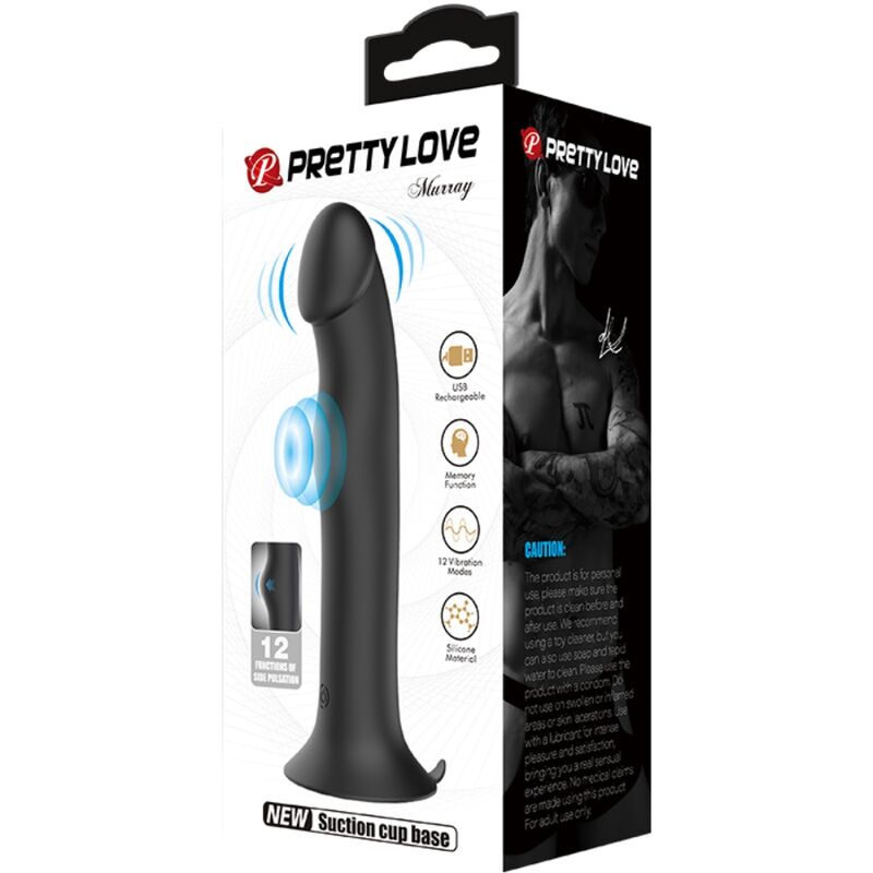 PRETTY LOVE - VIBRATORE MURRAY E VENTOSA CLITORIDE NERA