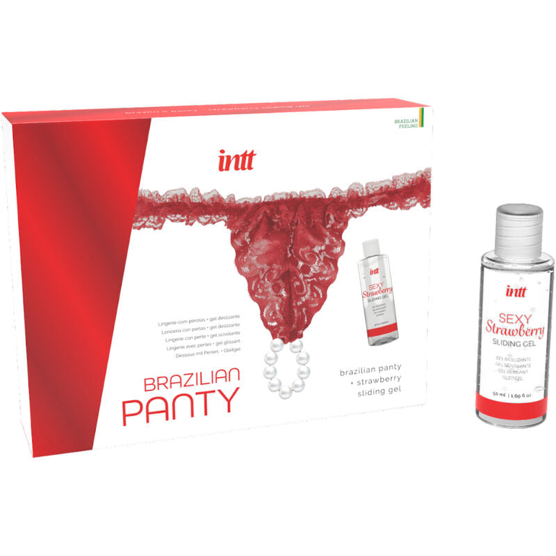 INTT RELEASES - BRASILIANA ROSSA CON PERLE E GEL LUBRIFICANTE 50 ML