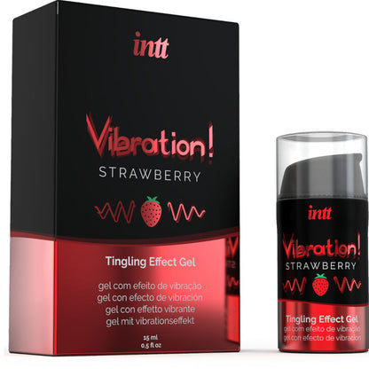 INTT - POTENTE GEL VIBRANTE LIQUIDO STIMOLANTE INTIMO FRAGOLA 15 ML