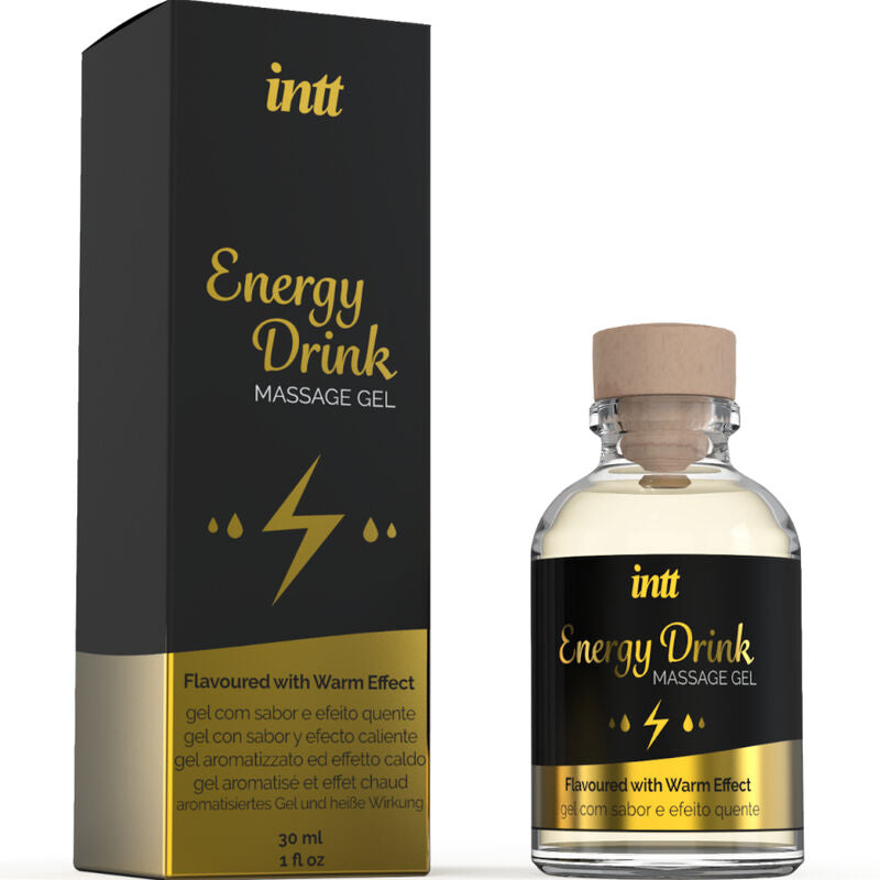 INTT MASSAGE & ORAL SEX - GEL DA MASSAGGIO CON BEVANDA ENERGETICA AROMATIZZATA ED EFFETTO RISCALDANTE