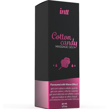 INTT MASSAGE & ORAL SEX - GEL DA MASSAGGIO AL GUSTO DI CANDY COTONE CON EFFETTO RISCALDANTE