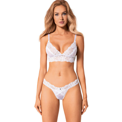 OBSESSIVE - SET CELESTE 2 PEZZI XS/S