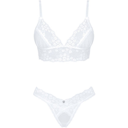 OBSESSIVE - SET CELESTE 2 PEZZI XS/S